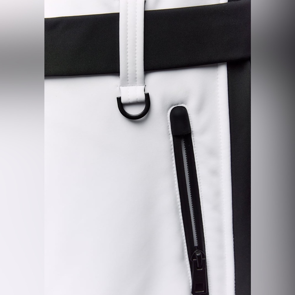 NWT. Zara White Windproof and Waterproof Recco® Technology Jumpsuit. Size S, M. - Picture 8 of 16